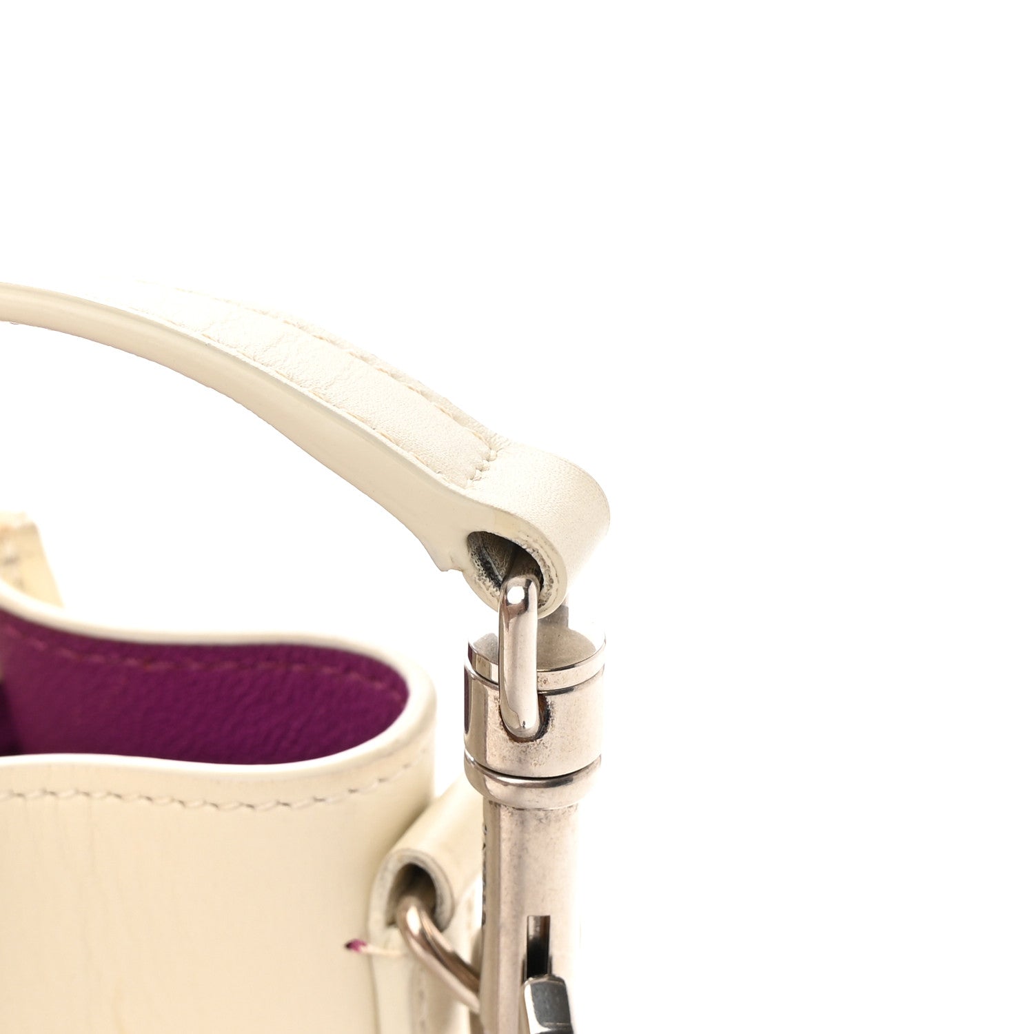 Celine Smooth Calfskin Nano Luggage White Magenta 24 of 24