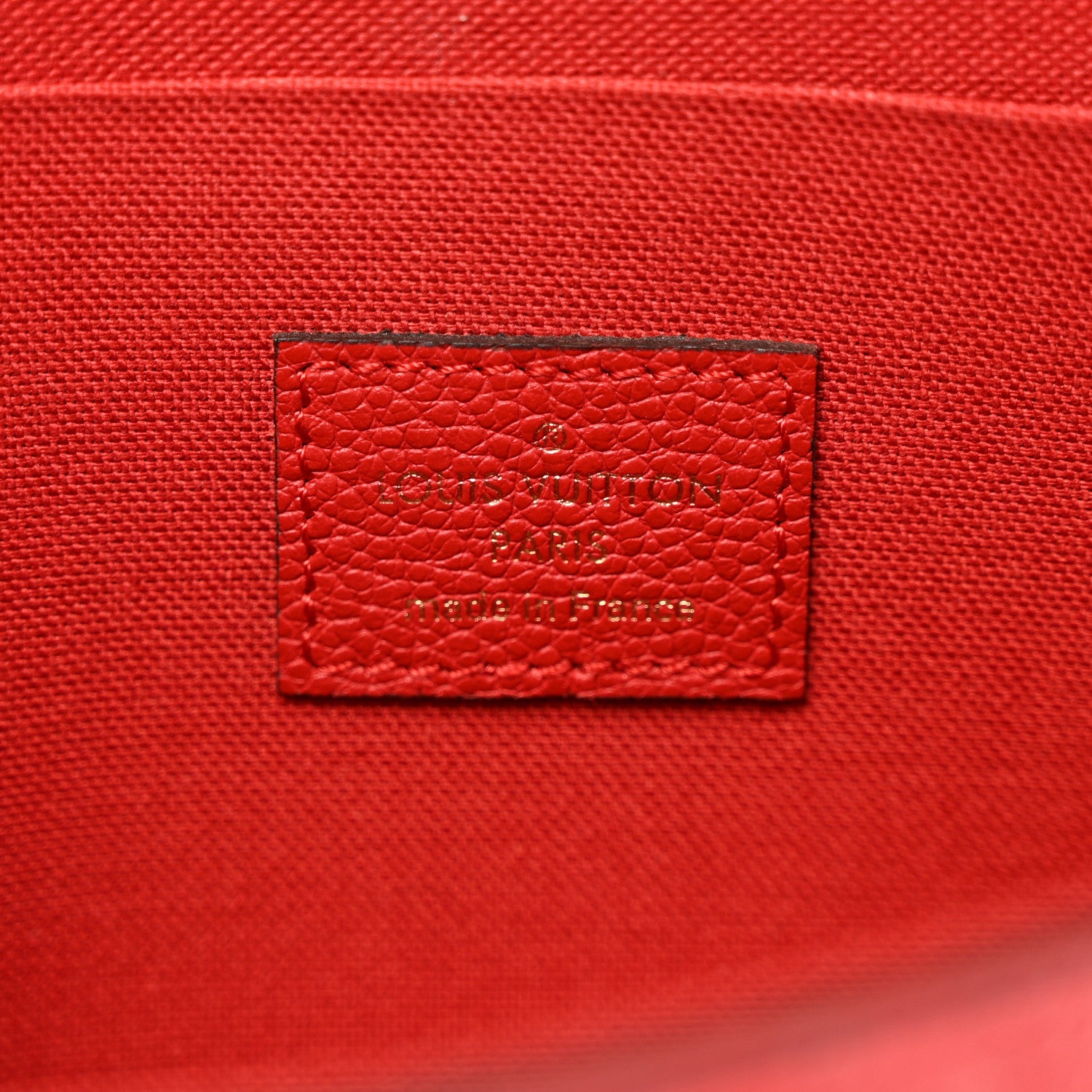 Louis Vuitton Empreinte Pochette Felicie Chain Wallet Scarlet 7 of 10