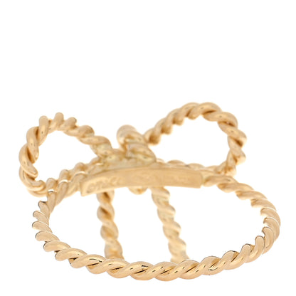 Tiffany 18K Yellow Gold Twist Bow Ring 47 4 3 of 4