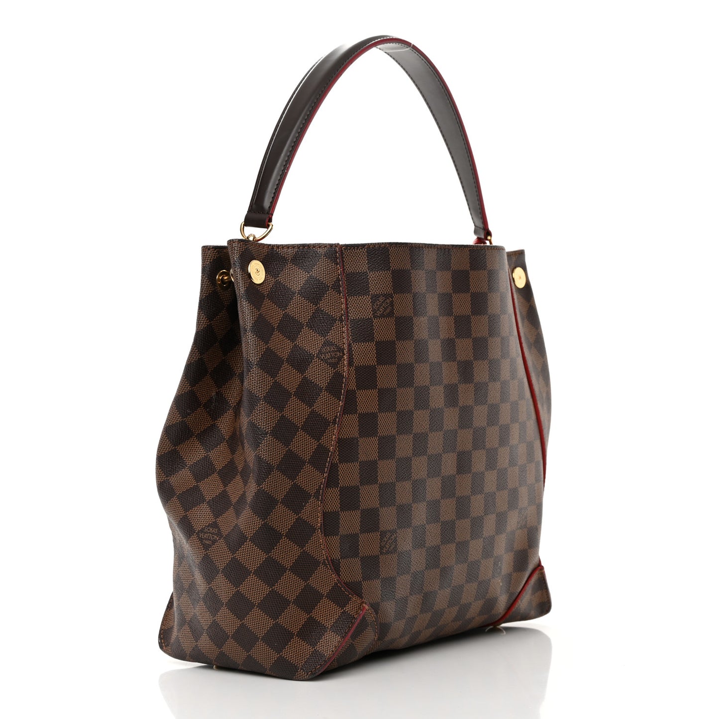 Damier Ebene Caissa Hobo Cherry