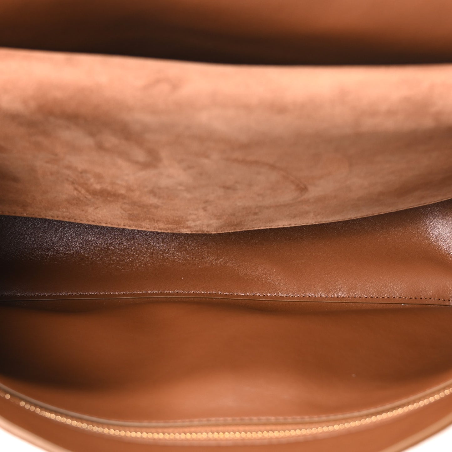 Suede Calfskin Small Souplissimo Maxi Flap Camel