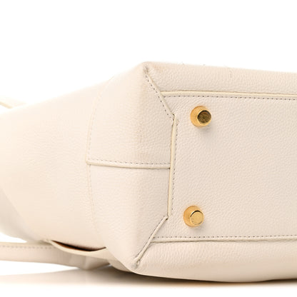 Bottega Veneta French Calfskin Maxi Intrecciato Medium Arco Bianco 8 of 13