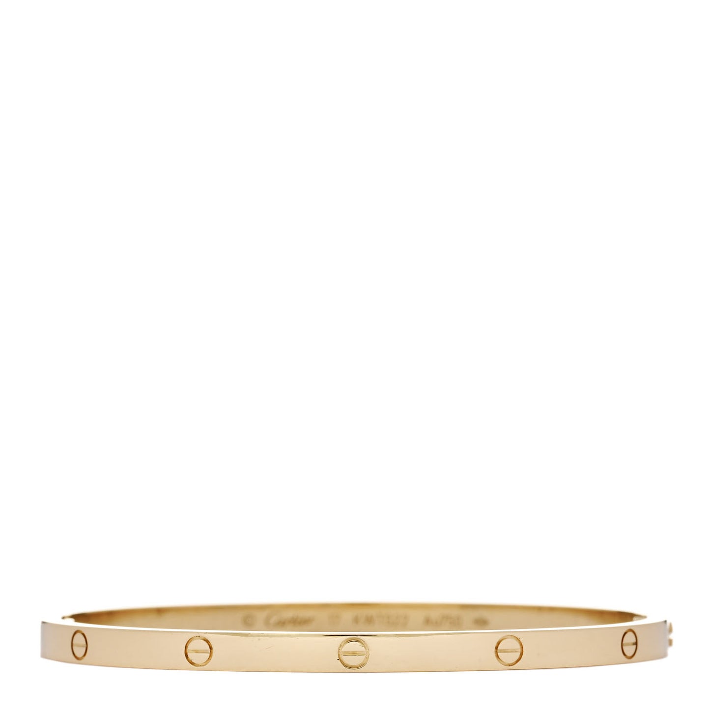 18K Yellow Gold Small LOVE Bracelet 17