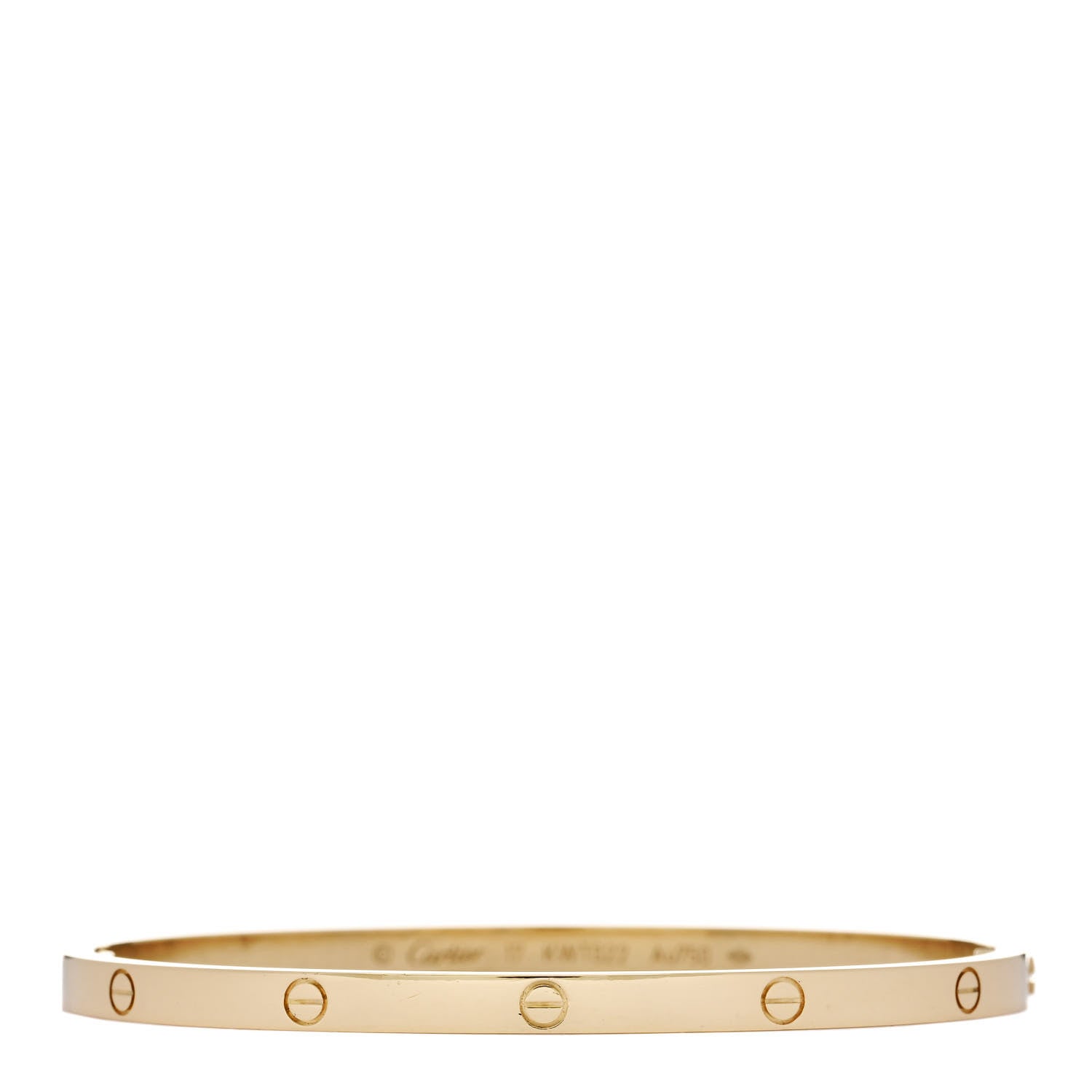 Cartier 18K Yellow Gold Small LOVE Bracelet 17 1 of 8