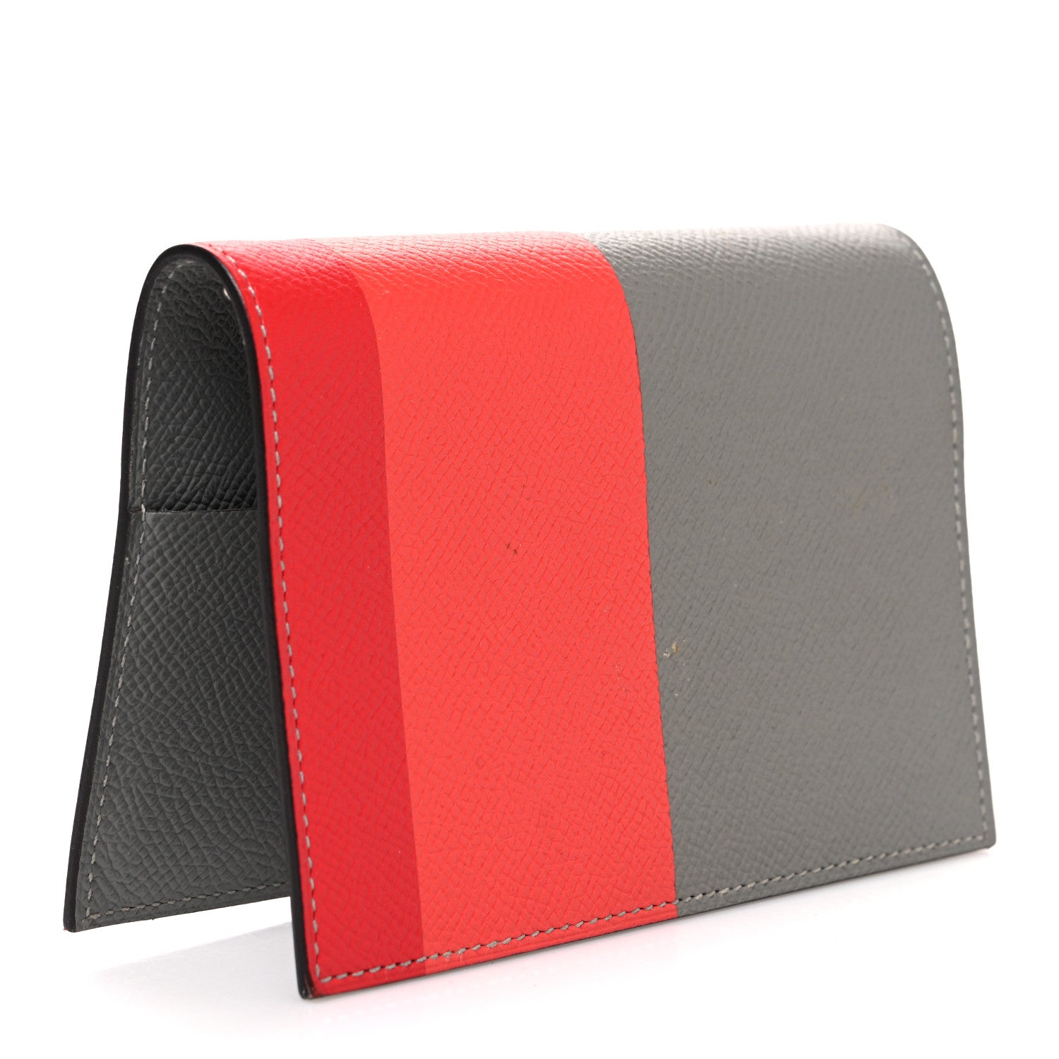Hermes Epsom Tri-Color Vision II Agenda Cover Gris Mouette Rose Jaipur Rouge Casaque 3 of 7