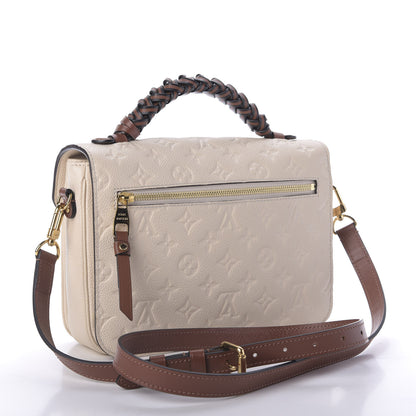 Louis Vuitton Empreinte Braided Pochette Metis Creme Beige Caramel 3 of 8