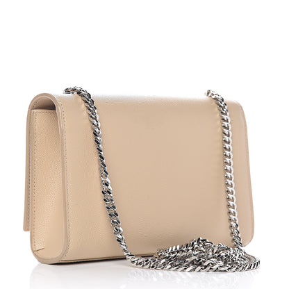 Saint Laurent Grain De Poudre Small Monogram Kate Satchel Nude Powder 3 of 14