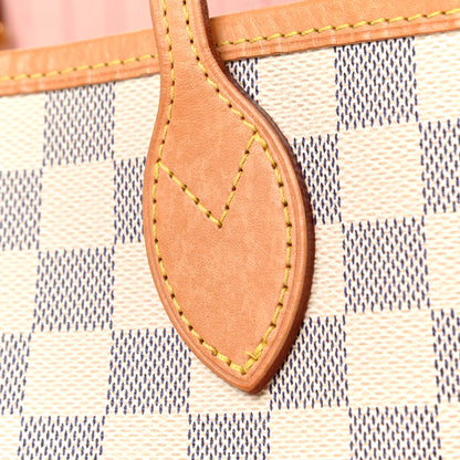 Louis Vuitton Damier Azur Neo Neverfull MM Rose Ballerine 17 of 22