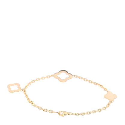Van Cleef & Arpels 18K Yellow Gold 3 Motifs Byzantine Alhambra Bracelet 3 of 5