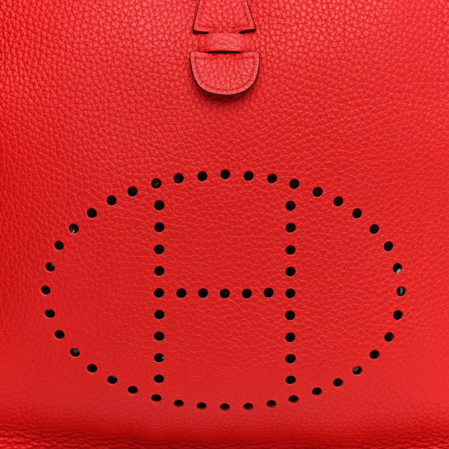 Hermes Taurillon Clemence Evelyne III PM Rouge De Coeur 15 of 21