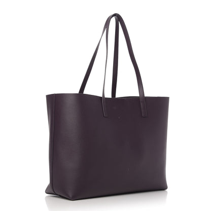 Saint Laurent Calfskin Large Shopping Tote Purple 3 of 11