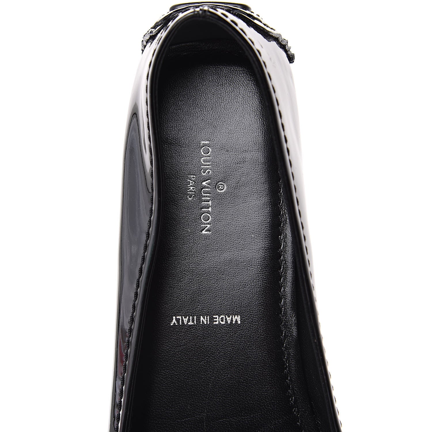 Louis Vuitton Patent Calfskin Oxford Ballerina Flats 39 Black 7 of 8