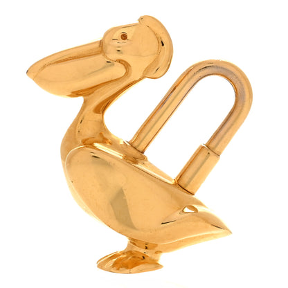 Hermes Pelican Cadena Lock Gold 1 of 4