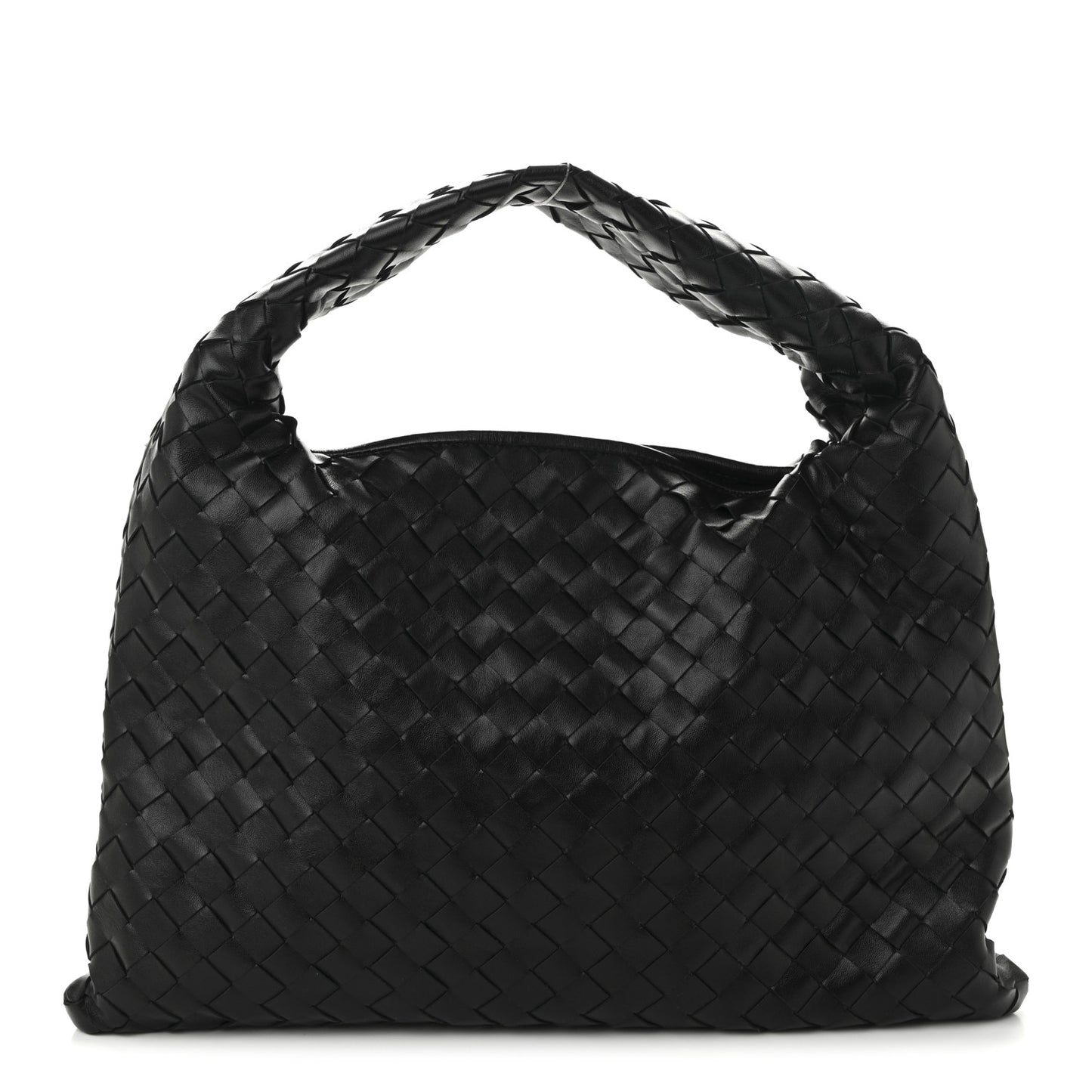 Calfskin Intrecciato Small Hop Black