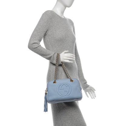 Gucci Vitello Range Small Soho Bowler Mineral Blue 2 of 11