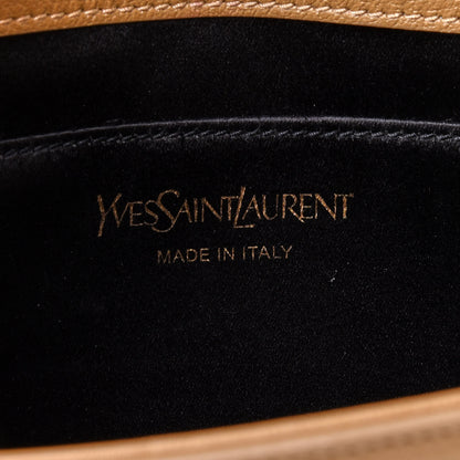Saint Laurent Calfskin Monogram Large Belle De Jour Clutch Beige 7 of 12