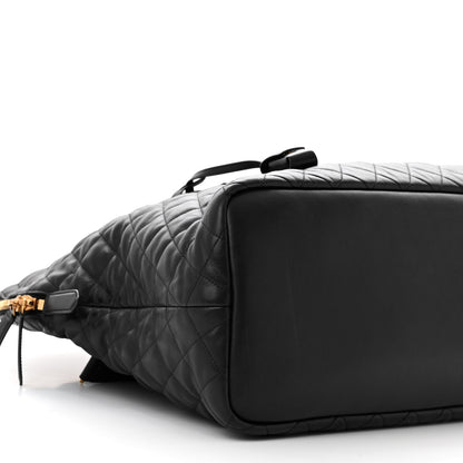 Saint Laurent Calfskin Quilted ES Giant Travel Bag Black 8 of 10