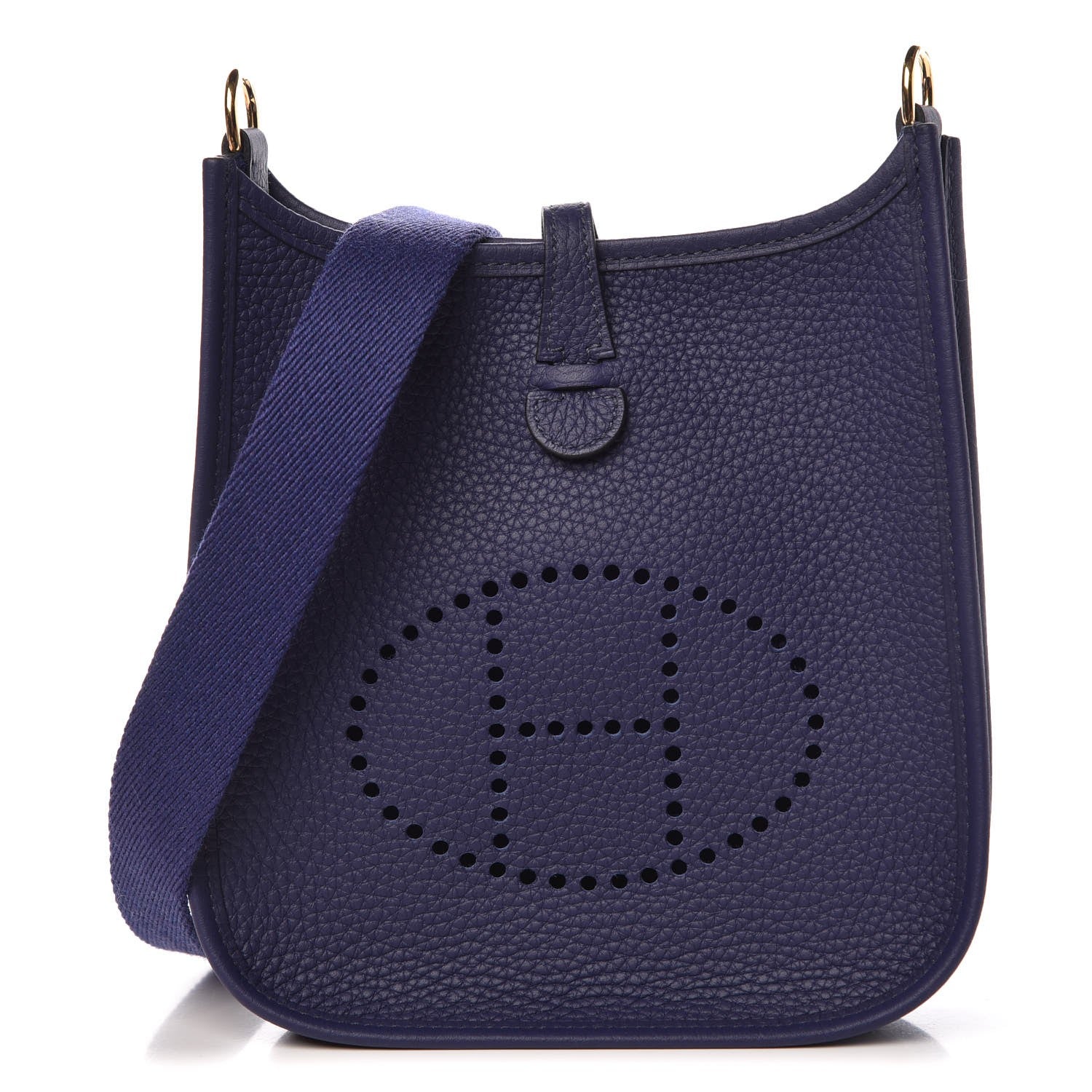 Hermes Taurillon Clemence Evelyne TPM Bleu Encre 1 of 8