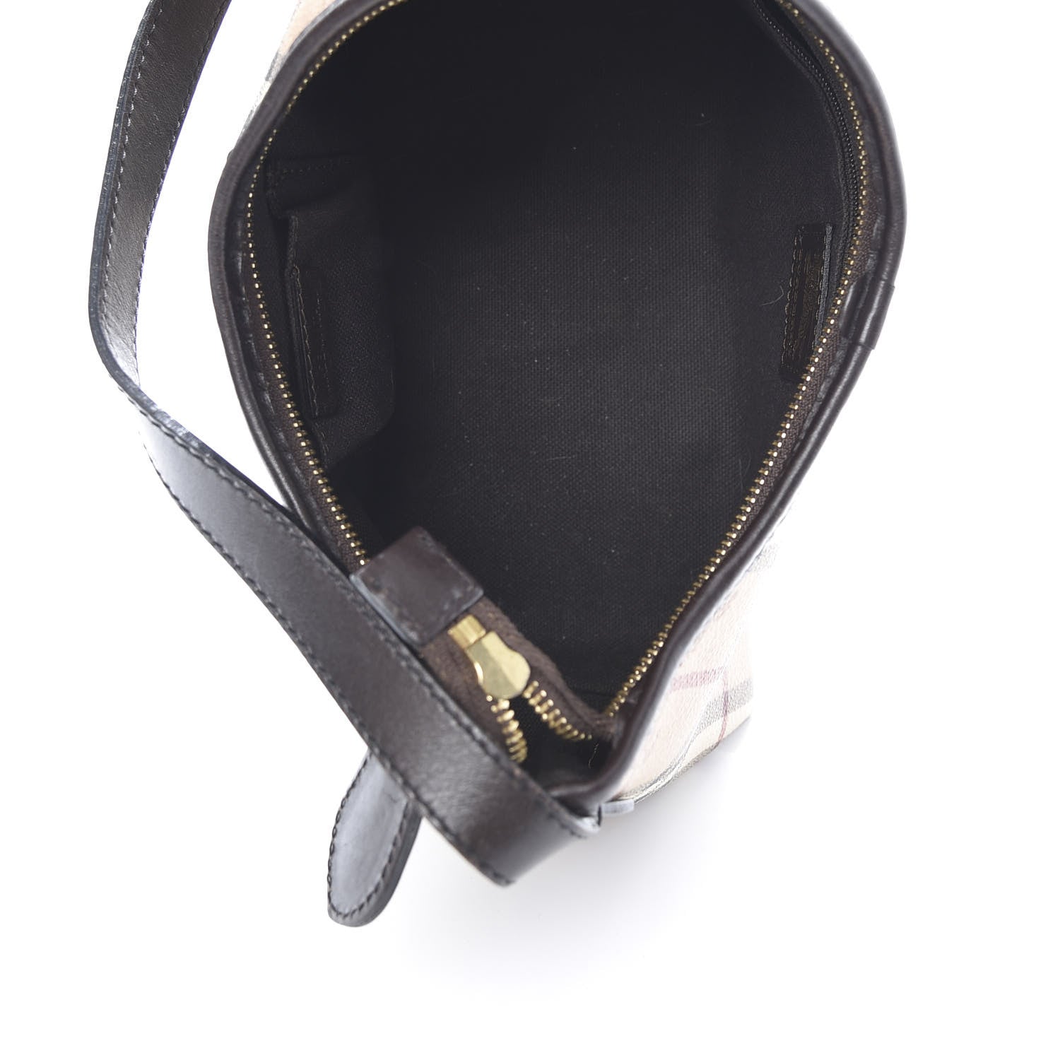 Burberry Haymarket Check Small Shoulder Bag Chocolate 5 of 13