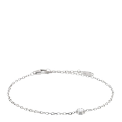 Cartier 18K White Gold Diamond LM D'Amour Bracelet 1 of 4