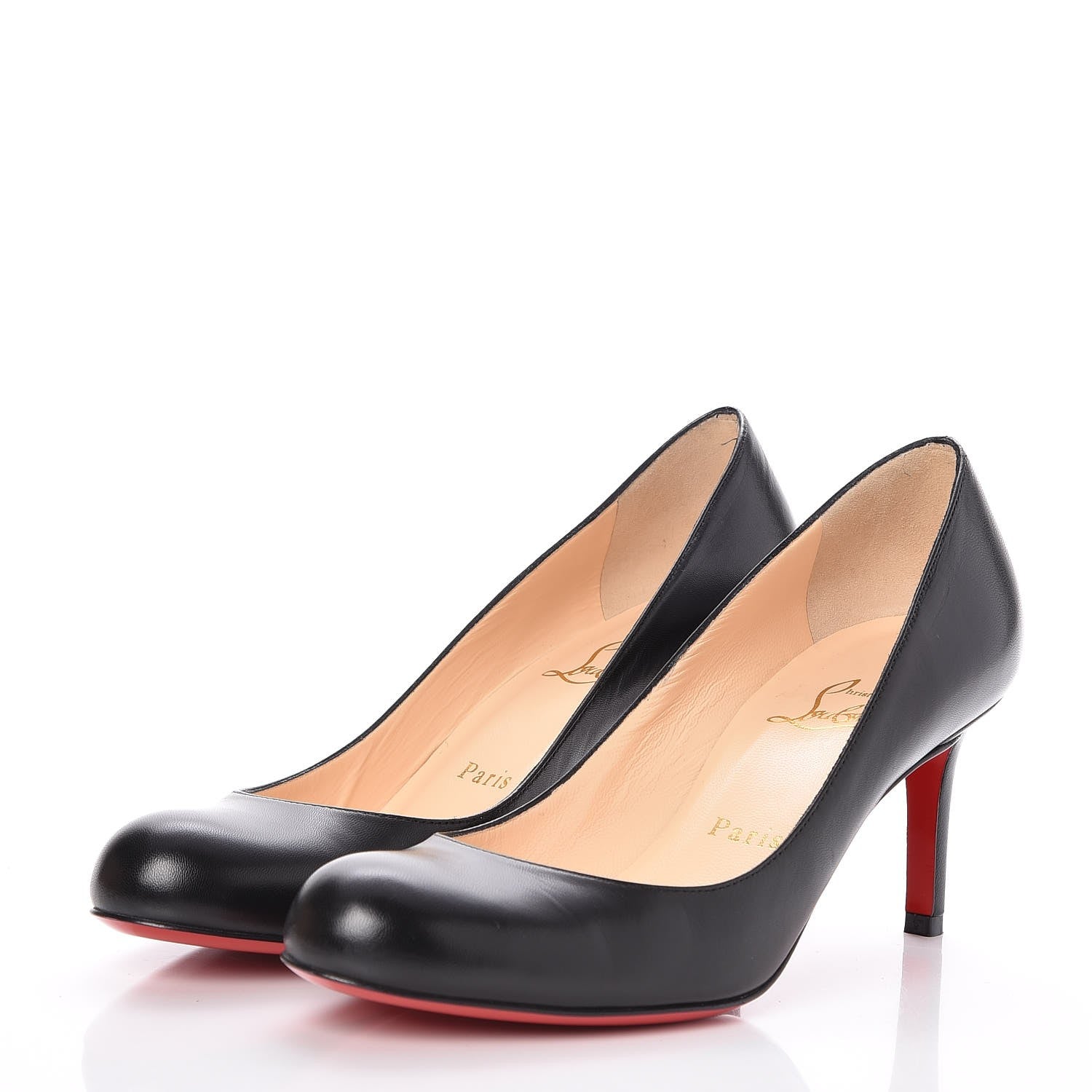Christian Louboutin Kid Simple 70 Pumps 37 Black 3 of 8
