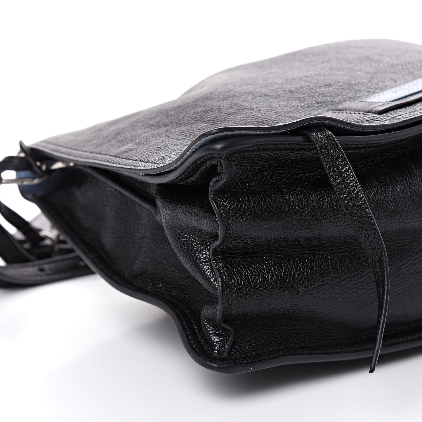 Glace Calf Etiquette Flap Black Astrale