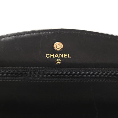 Chanel Caviar Timeless CC Wallet On Chain WOC Black 6 of 11