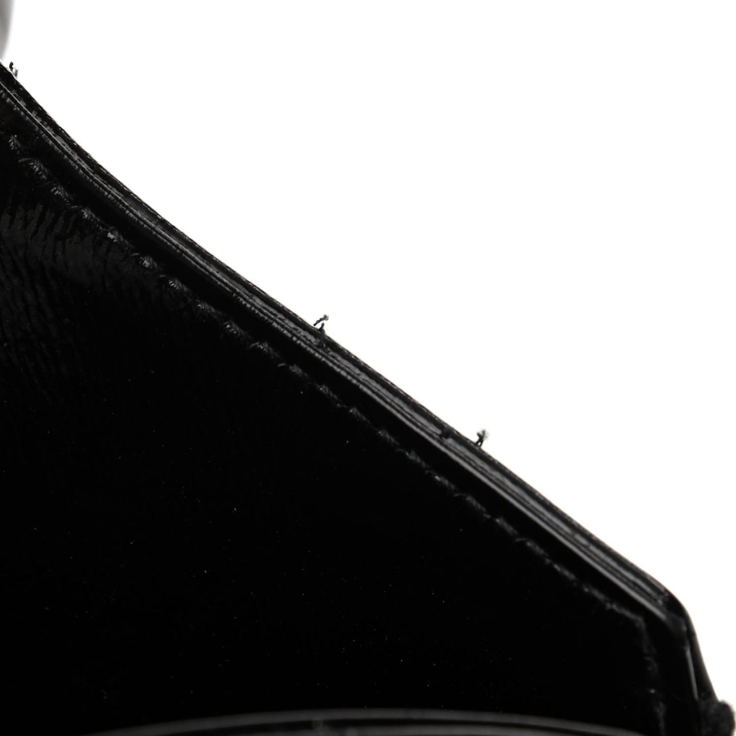 Patent Crocodile Embossed Tribute Tote Black