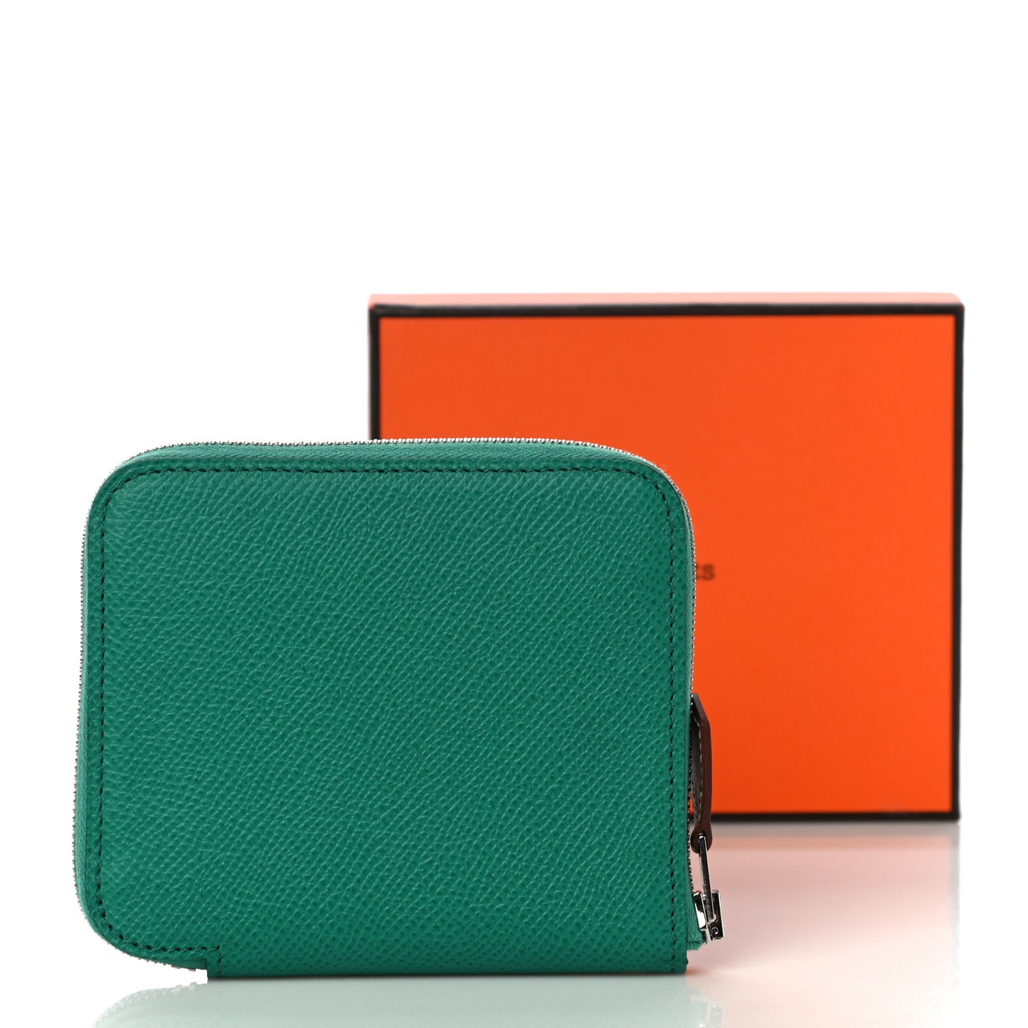 Epsom Silk'in Compact Wallet Vert Jade
