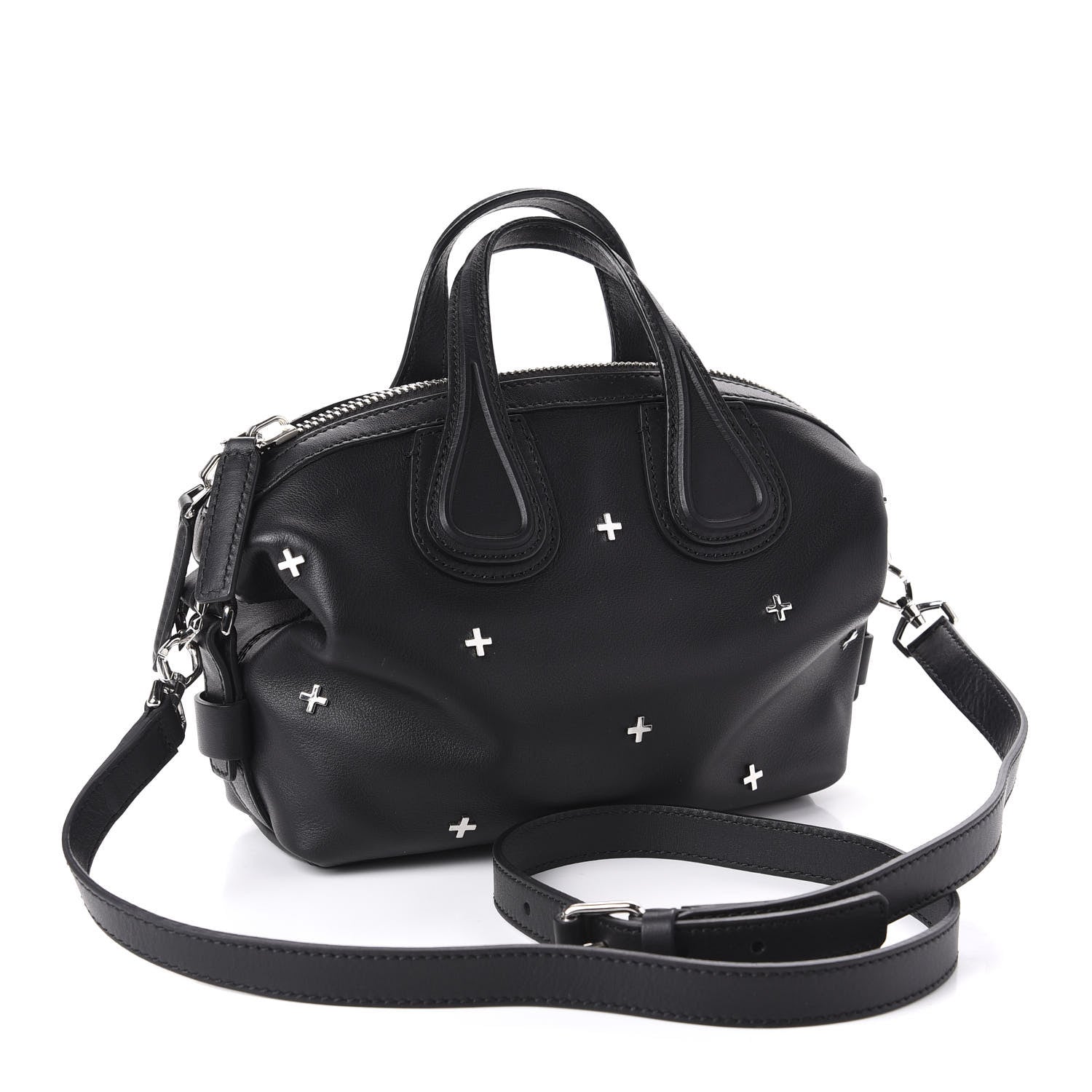 Givenchy Waxed Calfskin Micro Metal Cross Nightingale Black 4 of 11