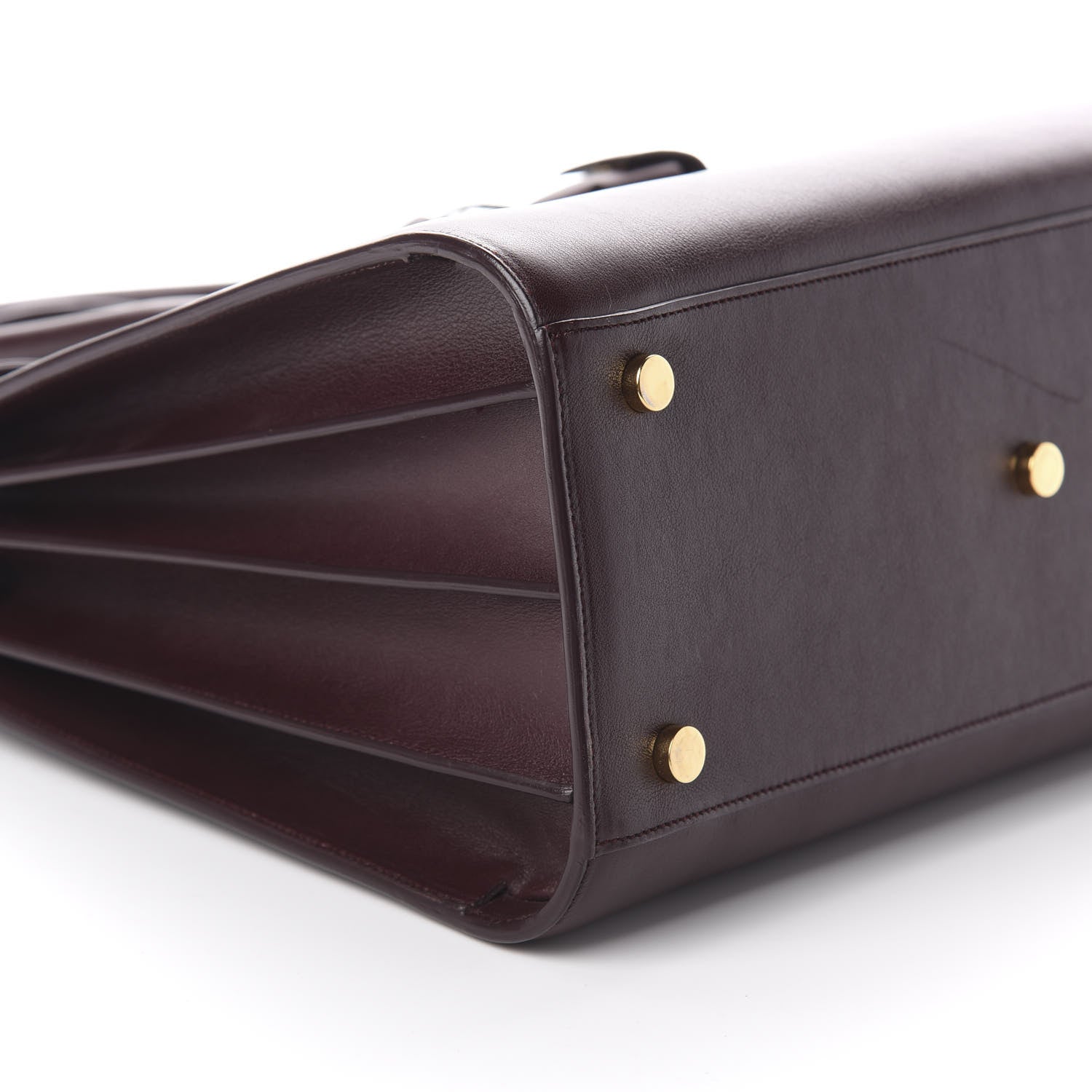 Saint Laurent Calfskin Small Sac De Jour Bordeaux 5 of 8