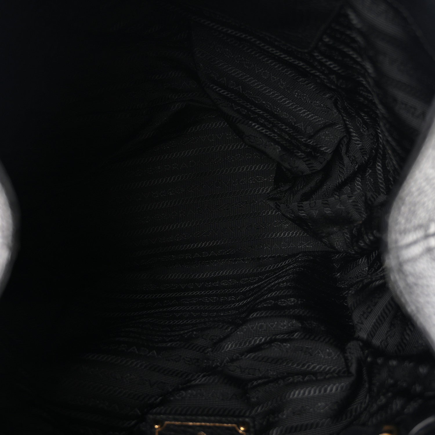 Prada Vitello Daino Tote Black 5 of 11
