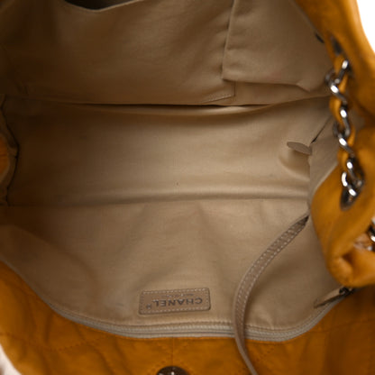 Chanel Calfskin Natural Beauty Tote Yellow 5 of 11