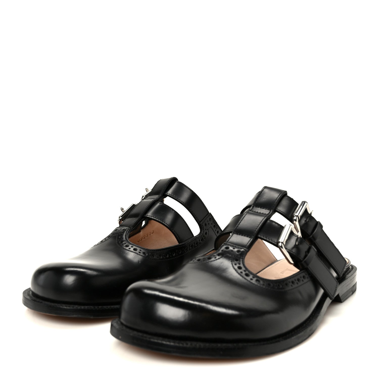 Loewe Calfskin Campo Mary Jane Mule 39 Black 4 of 9