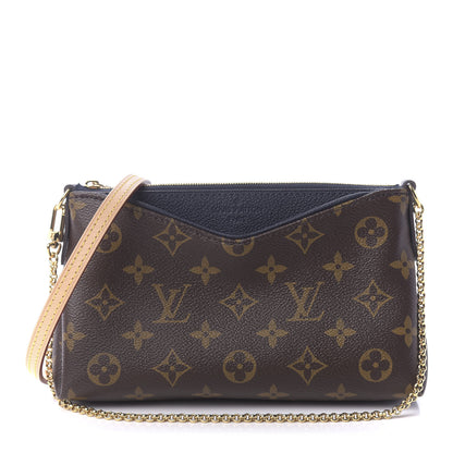 Louis Vuitton Monogram Pallas Clutch Blue Marine 1 of 10
