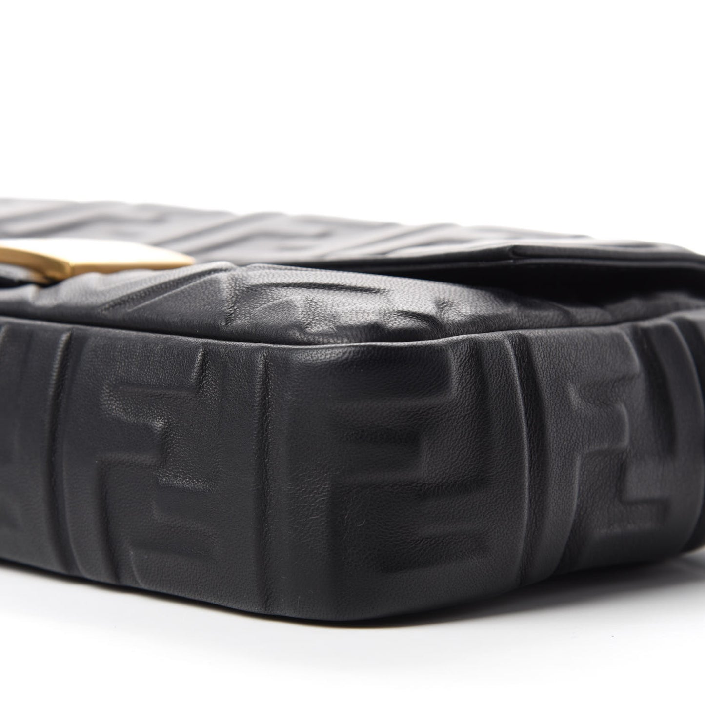 Nappa FF 1974 Embossed Baguette Black