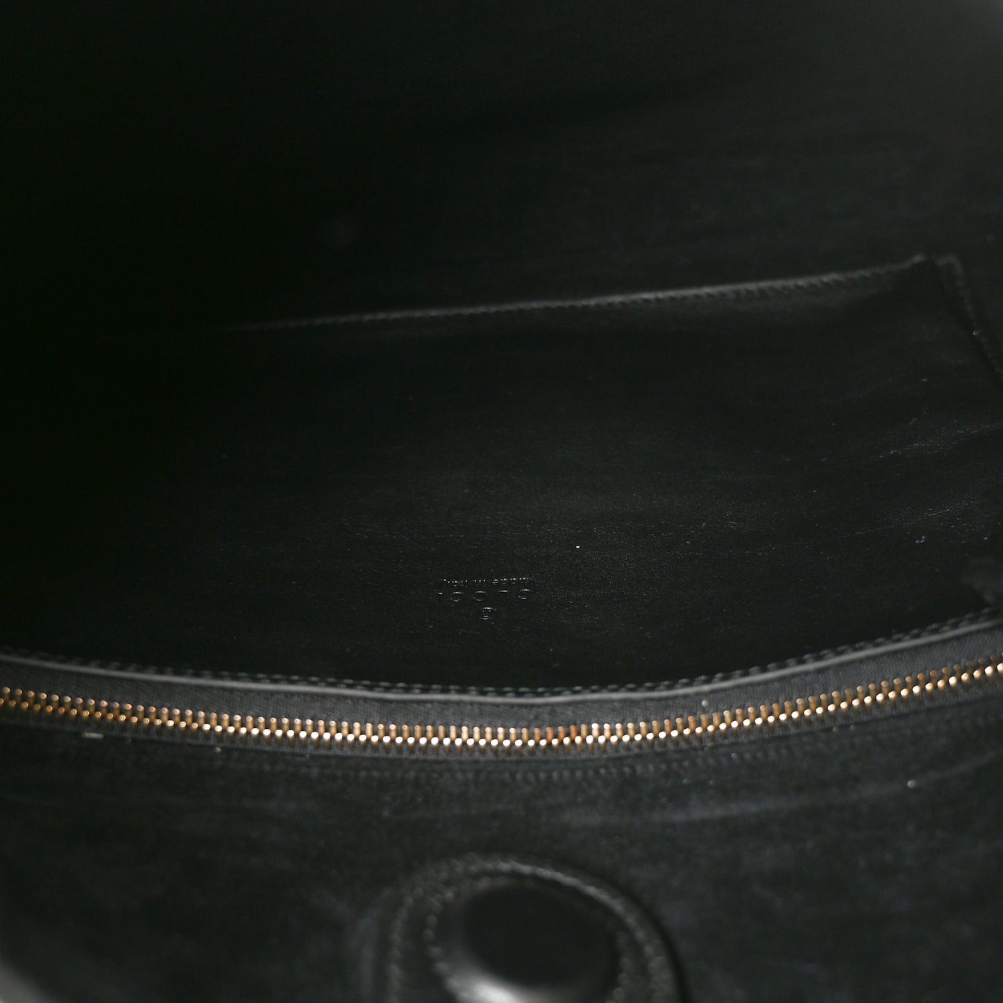 GG Calfskin Embossed B Medium Shoulder Bag Arabella Black