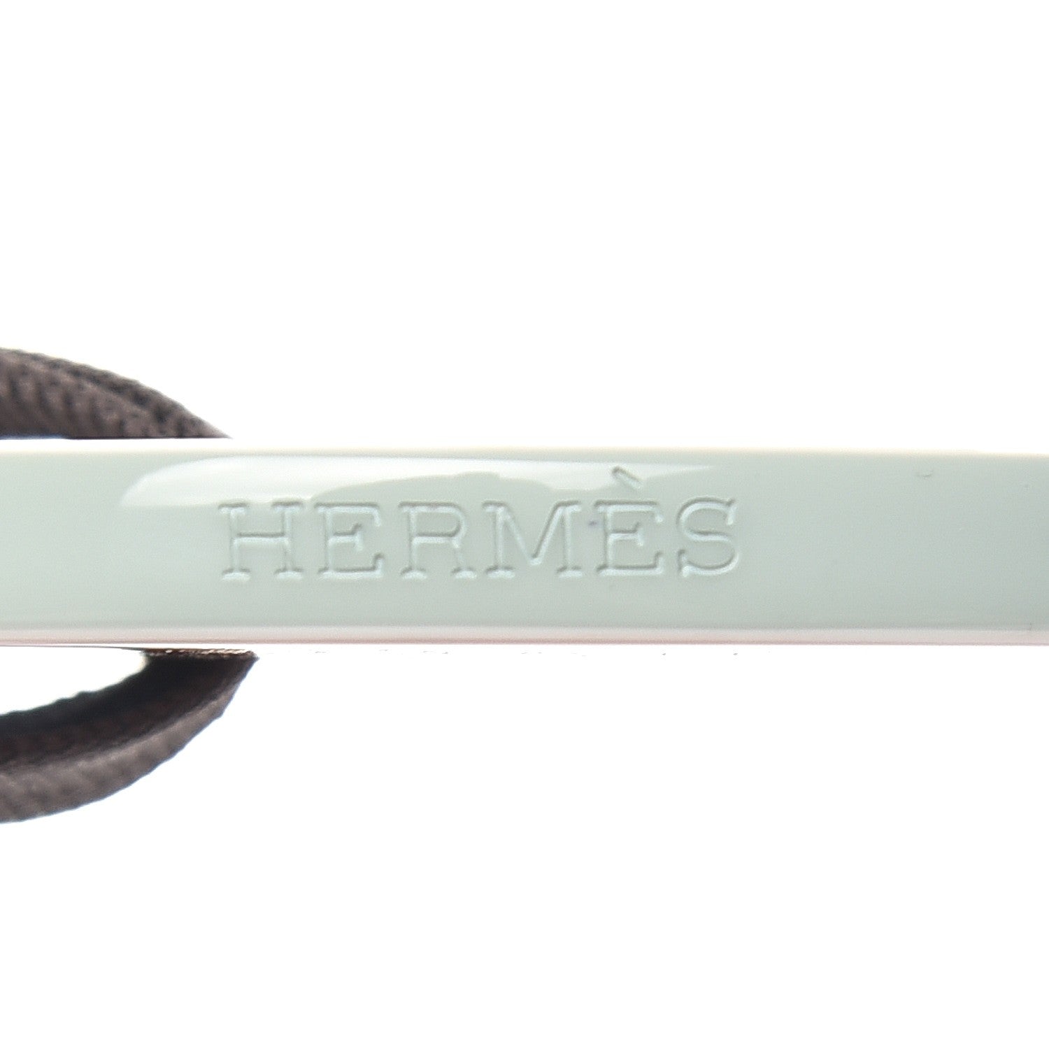 Hermes Lacquered Wood Fidelio Pigment Necklace Rose Cameo Blanc Argile 5 of 5
