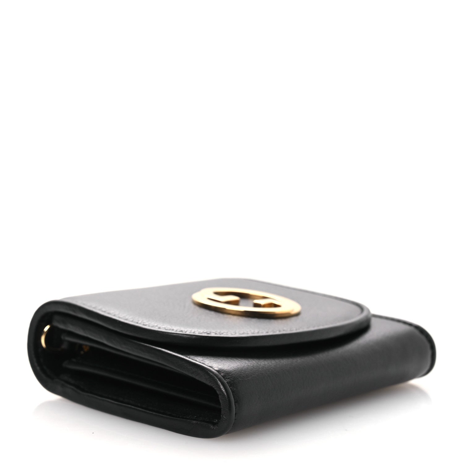 Gucci Roxy Calfskin Medium Blondie Chain Wallet Black 4 of 10