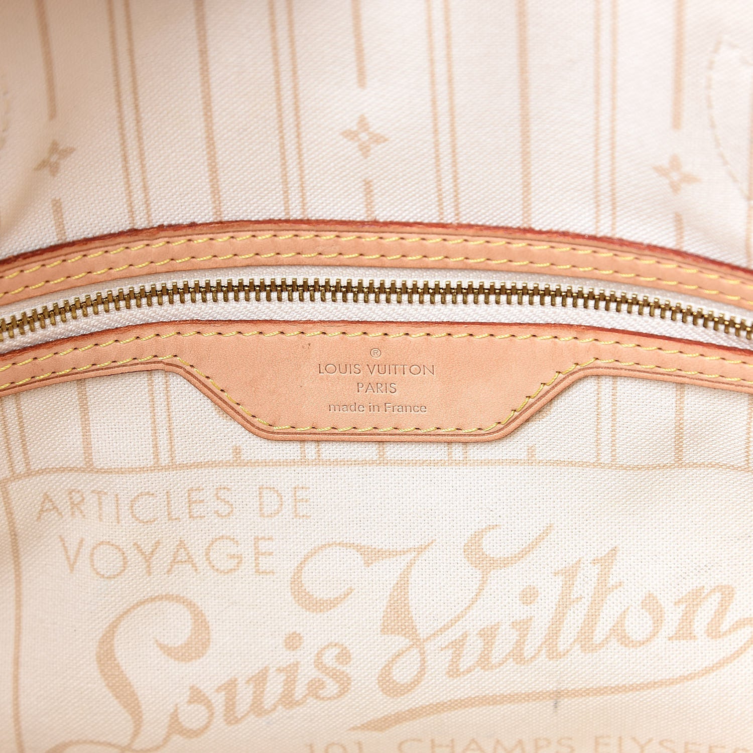 Louis Vuitton Damier Azur Neverfull PM 6 of 17