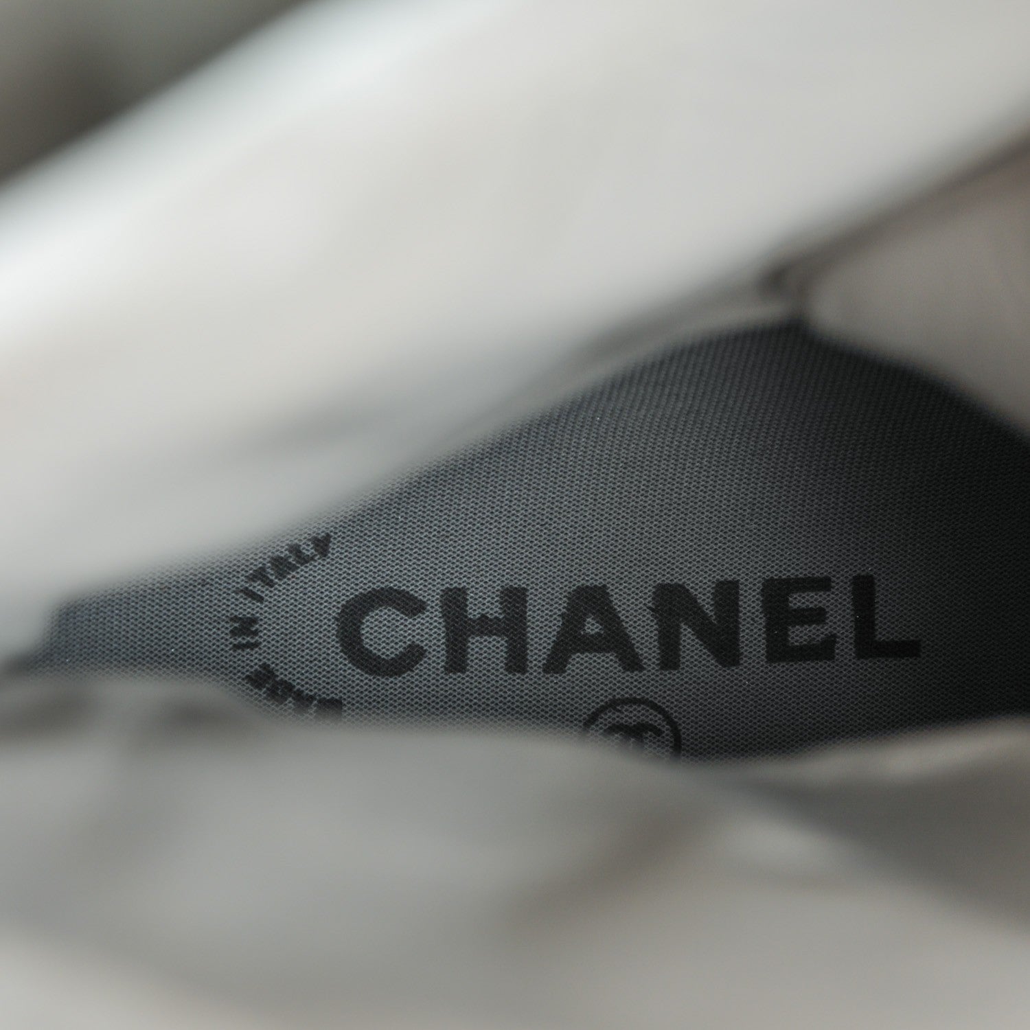 Chanel Calfskin Nylon Quilted Boots 38 White Grey Black 7 of 9