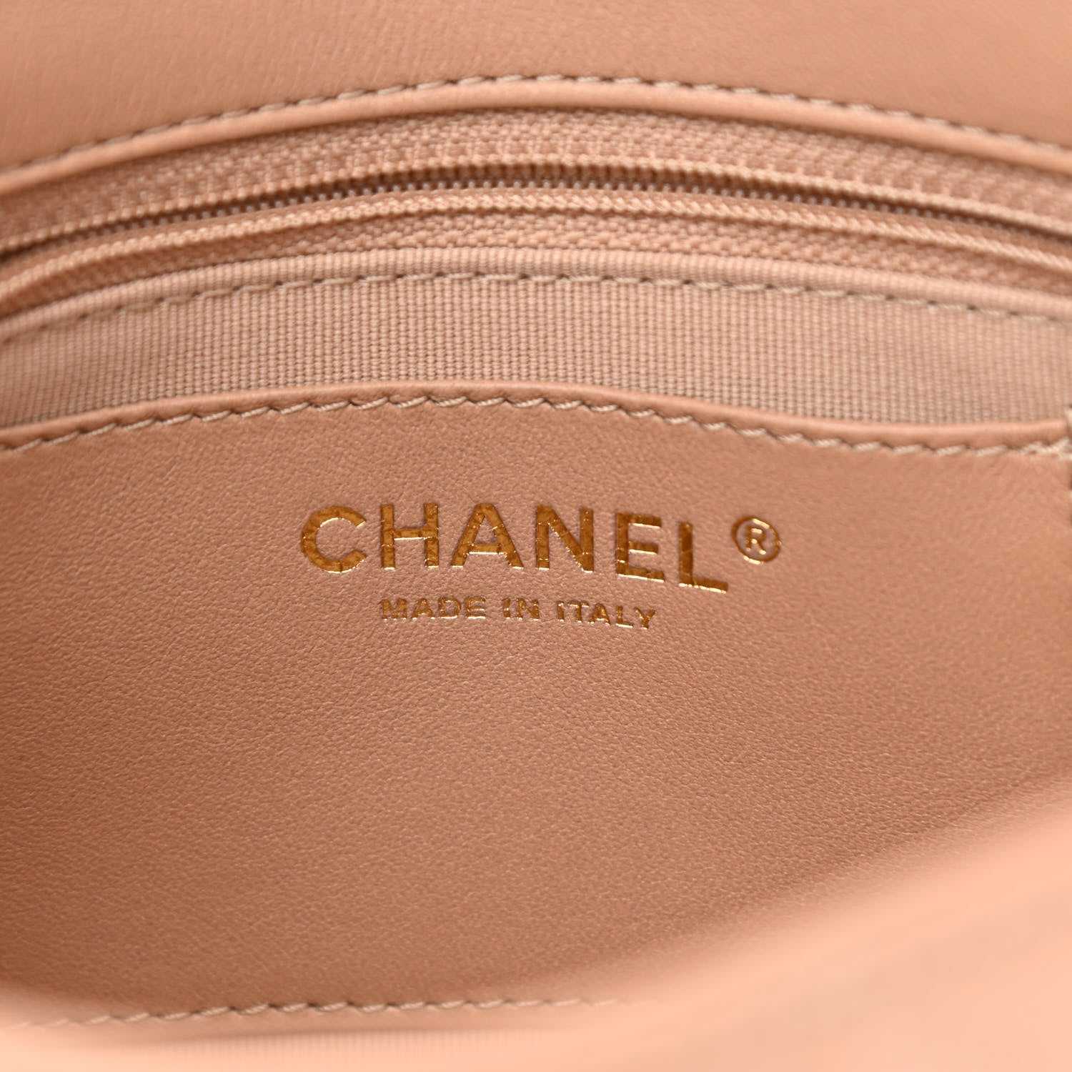 Chanel Lambskin Quilted Small CC Funky Town Flap Beige 6 of 10