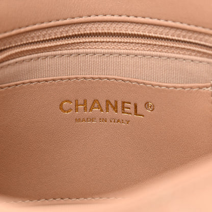 Chanel Lambskin Quilted Small CC Funky Town Flap Beige 6 of 10