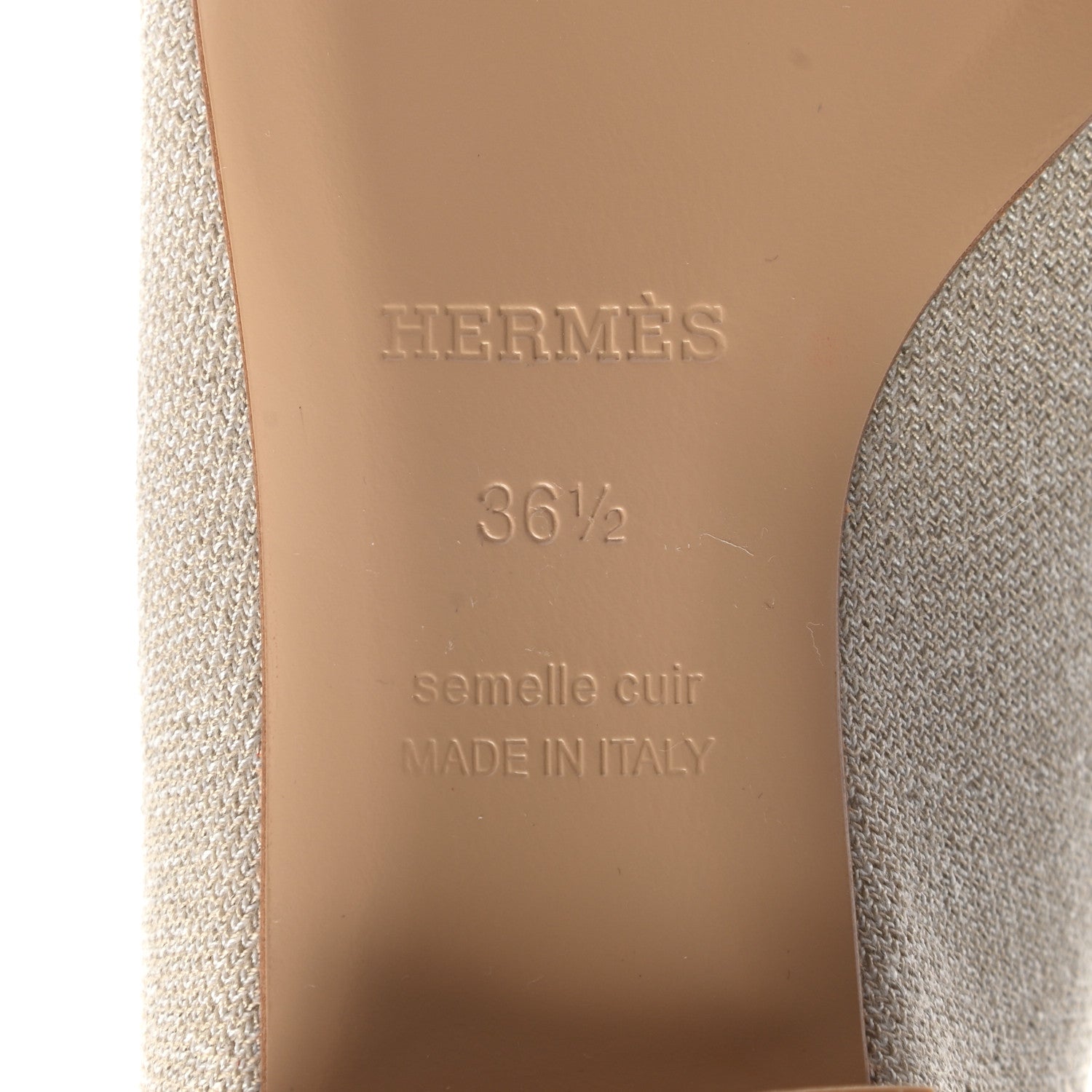 Hermes Knit Calfskin Duo Ankle Boots 36.5 Nocciola 8 of 10