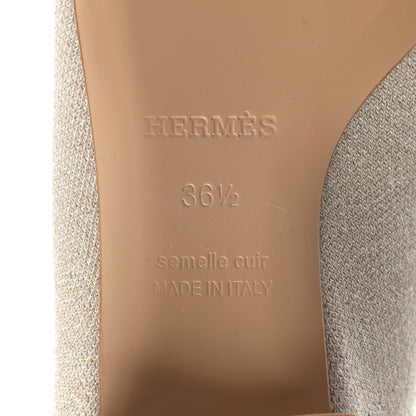 Hermes Knit Calfskin Duo Ankle Boots 36.5 Nocciola 8 of 10