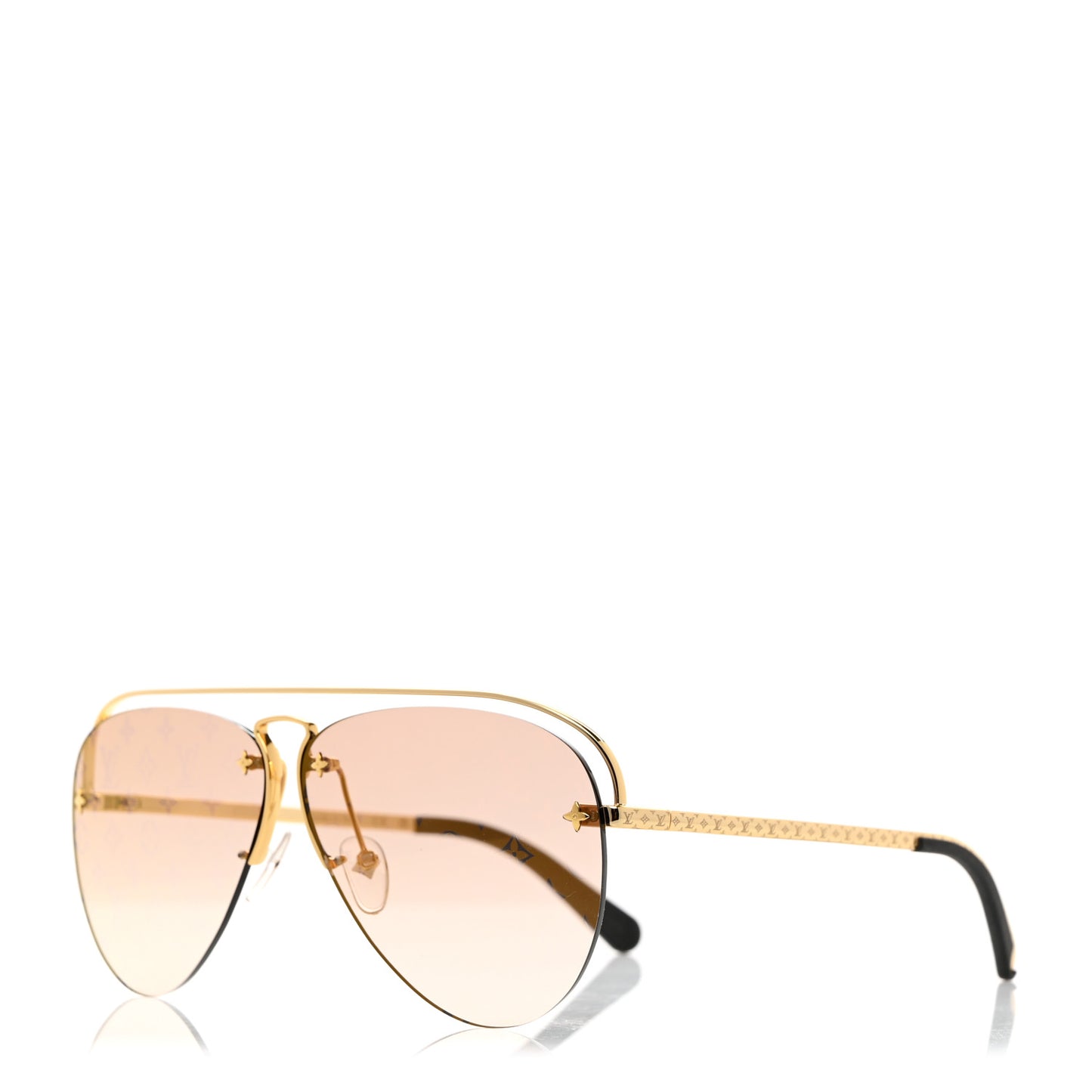 Monogram Grease Sunglasses Z1366E Gold