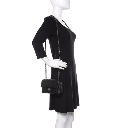 Chanel Lambskin Quilted Mini Rectangular Flap Black 2 of 10