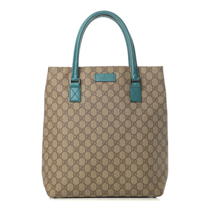 Gucci GG Plus Monogram Small Vertical Tote Turquoise 1 of 16