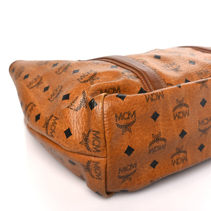 MCM Visetos Shopping Tote Cognac 7 of 12