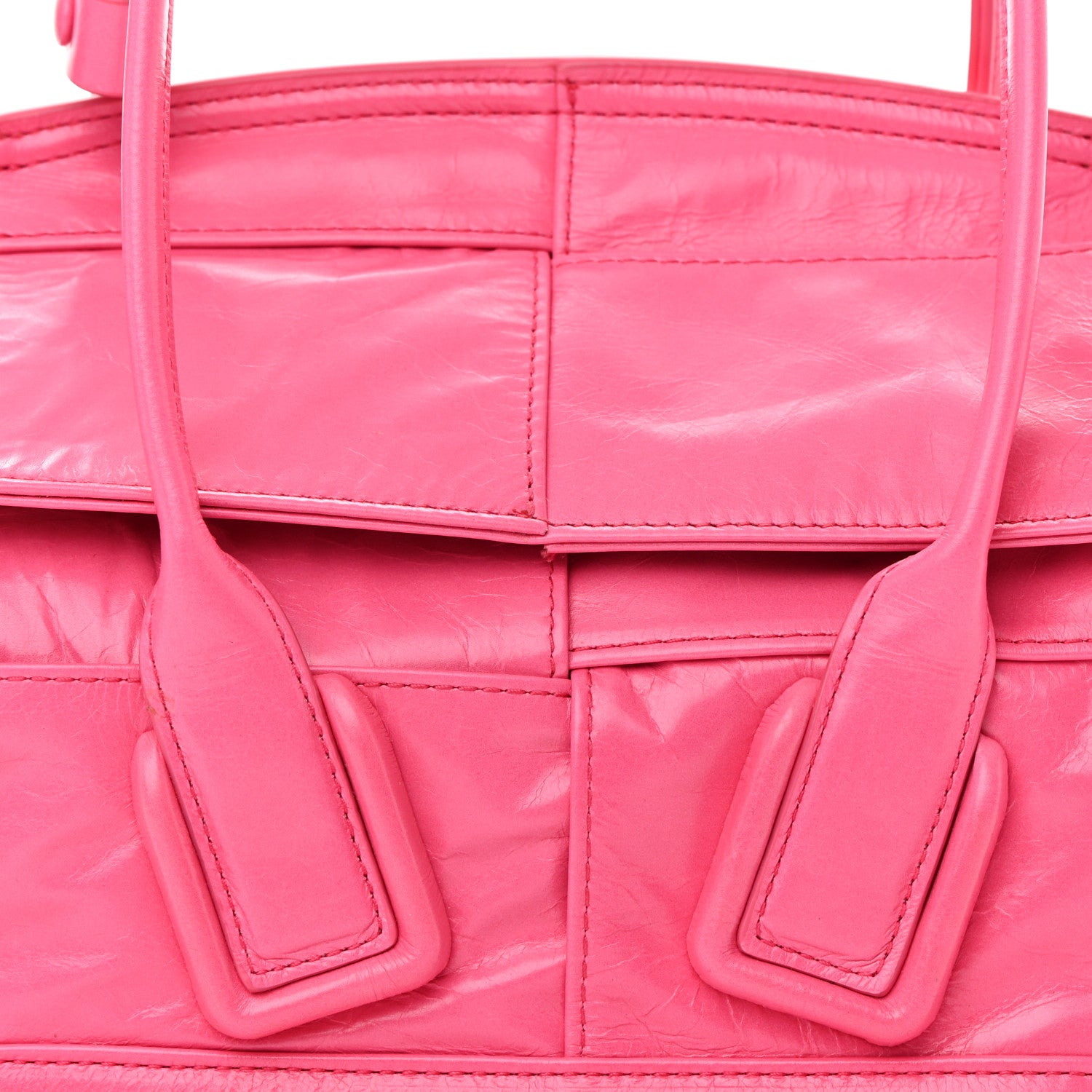 Bottega Veneta Paper Calfskin Maxi Intrecciato Mini Arco Pink 7 of 13